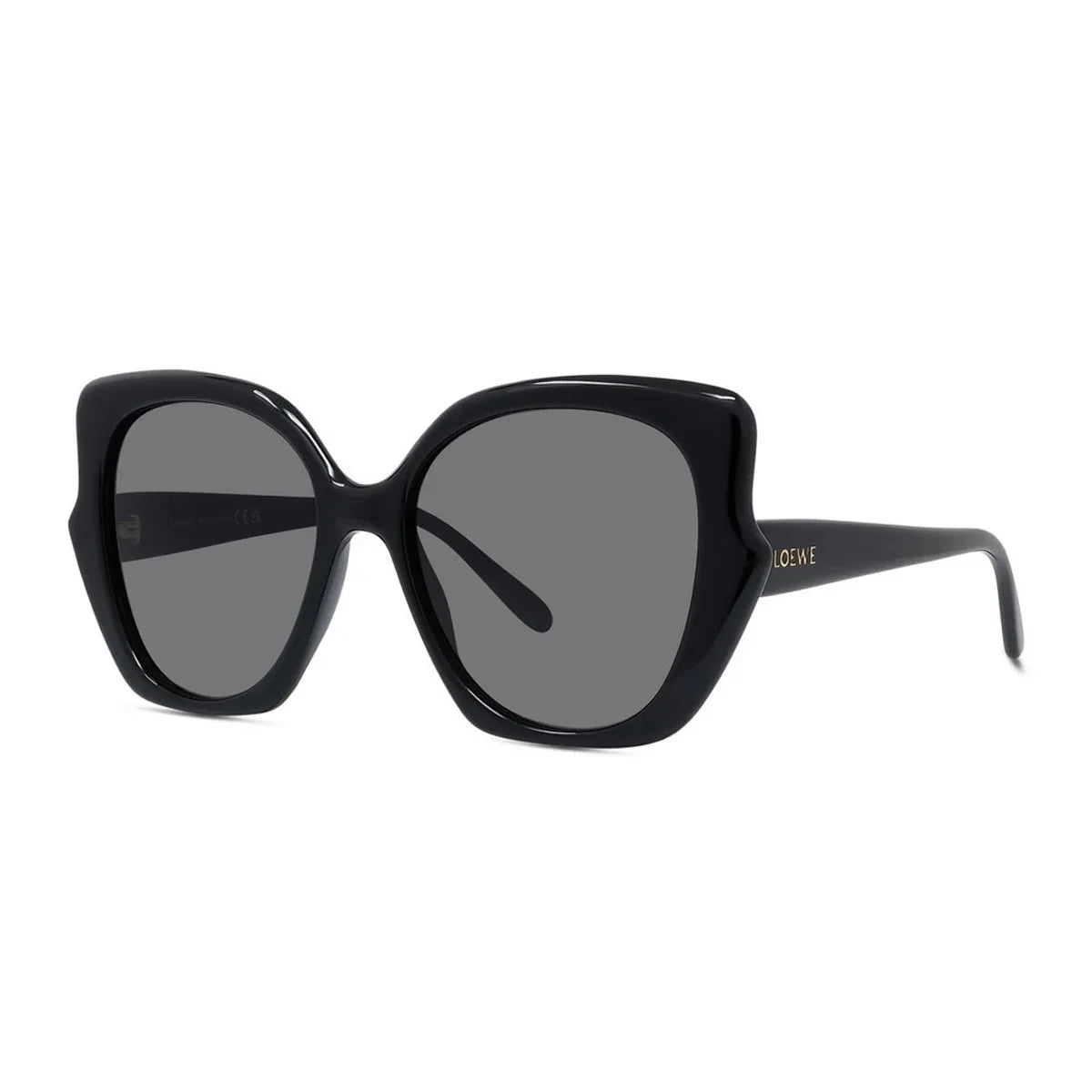 Loewe Slim Black Geometric Sunglasses