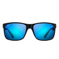 Maui Jim Sunglasses Red Sands B432 2 M Black/Blue Mirrored Unisex Polarized