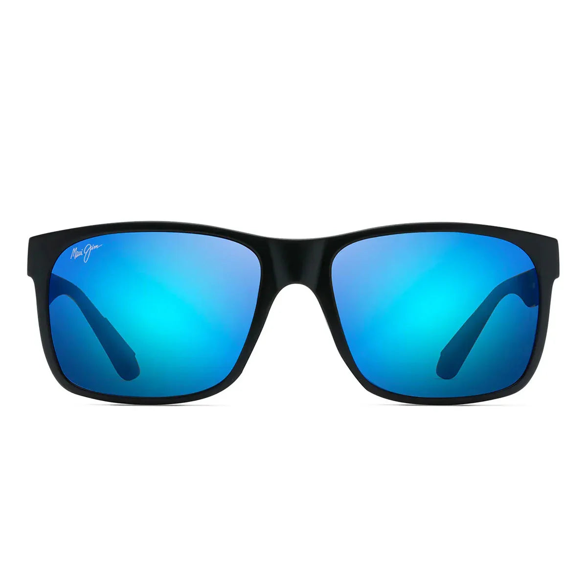 Maui Jim Sunglasses Red Sands B432 2 M Black/Blue Mirrored Unisex Polarized