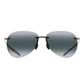 Maui Jim Sunglasses Sugar Beach 421 02 Glossy Black/Gray Unisex Polarized