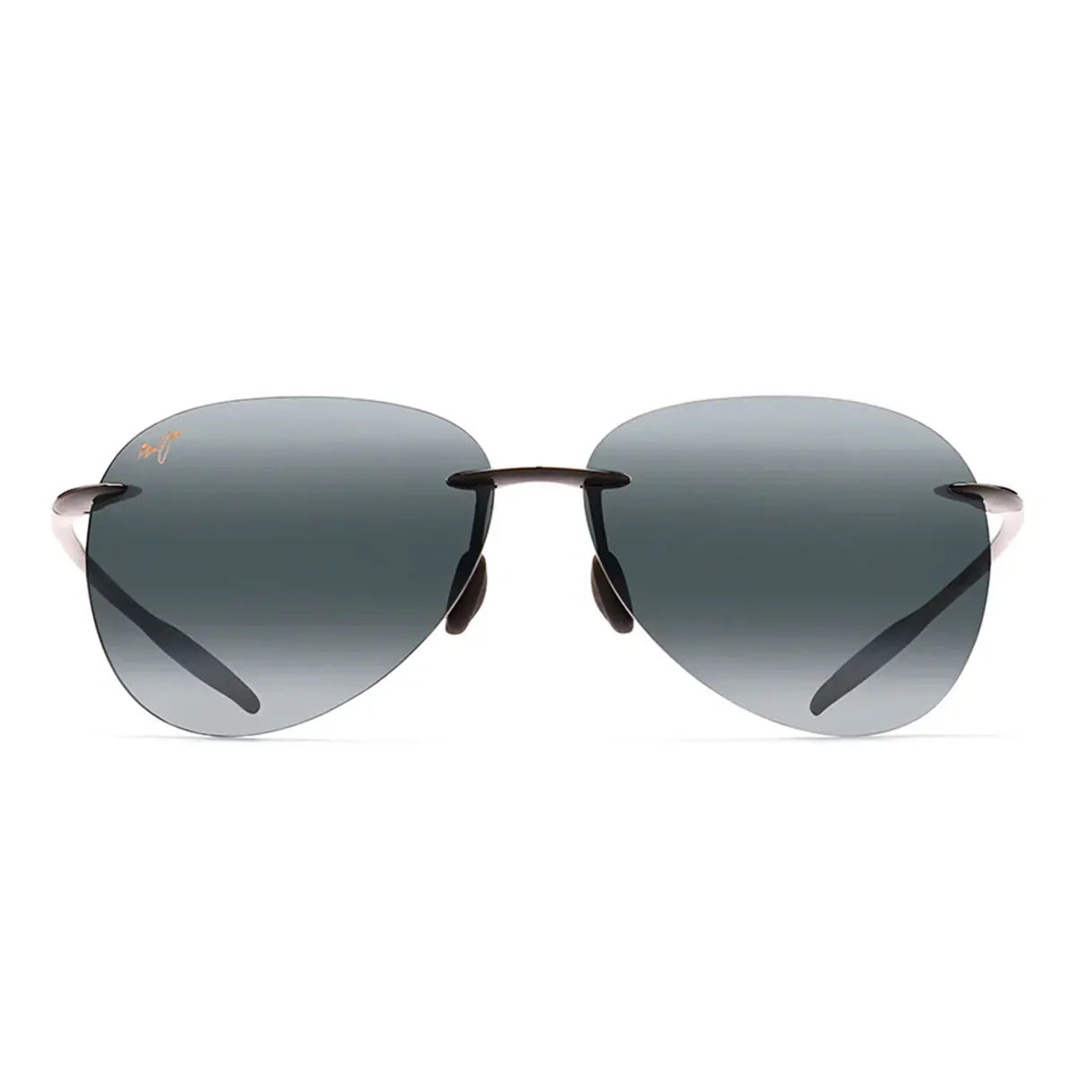 Maui Jim Sunglasses Sugar Beach 421 02 Glossy Black/Gray Unisex Polarized