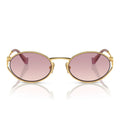 Miu Miu Sunglasses Mu52 Y 5 Ak06 S Gold/Gradient Brown Women
