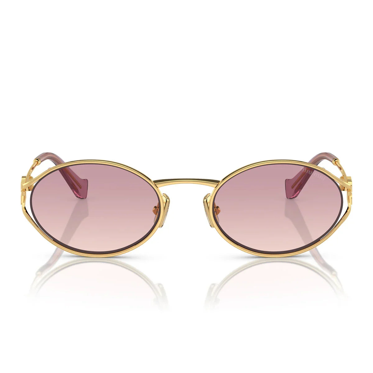 Miu Miu Sunglasses Mu52 Y 5 Ak06 S Gold/Gradient Brown Women