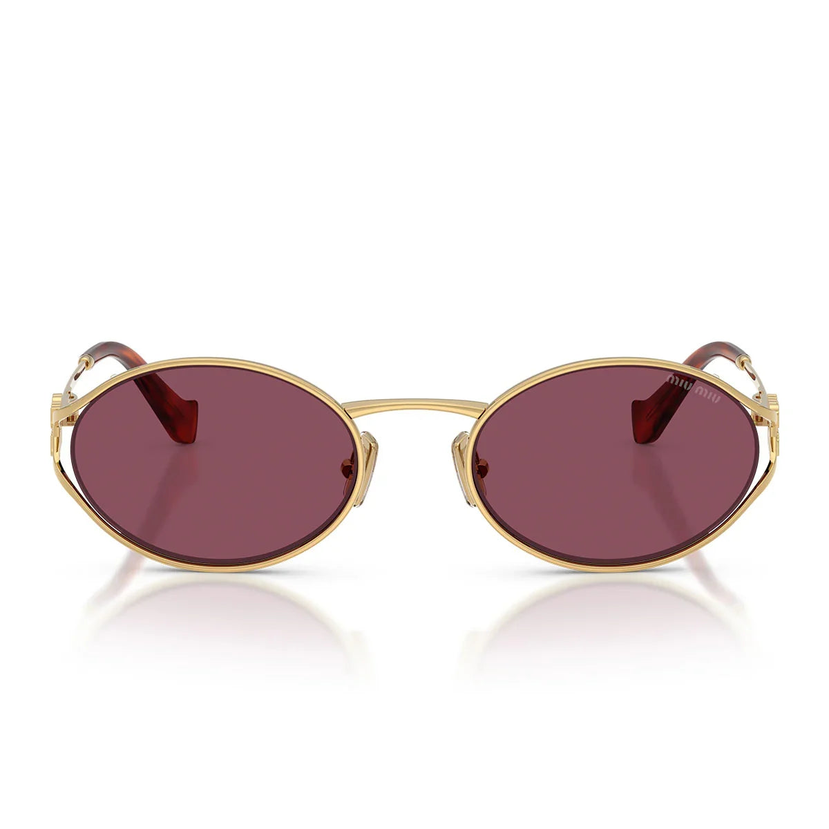 Miu Miu Sunglasses Mu52 Y 5 Ak20 Y Gold/Dark Violet Women
