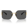Miu Miu Sunglasses Mu54 Ys 5 Ak5 S0 Gold/Dark Grey Women