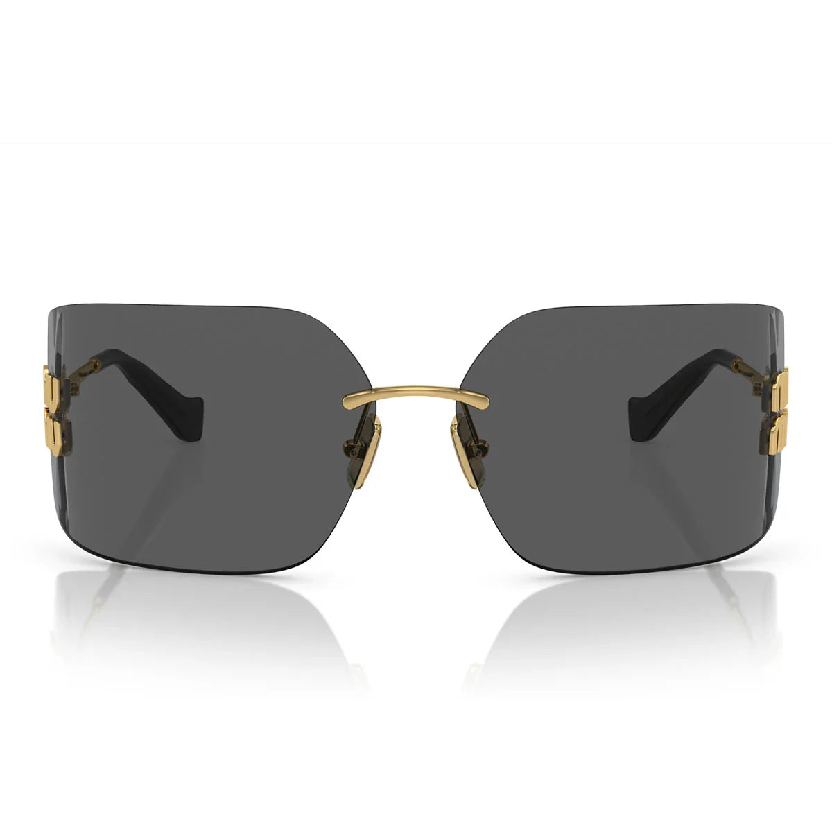 Miu Miu Sunglasses Mu54 Ys 5 Ak5 S0 Gold/Dark Grey Women