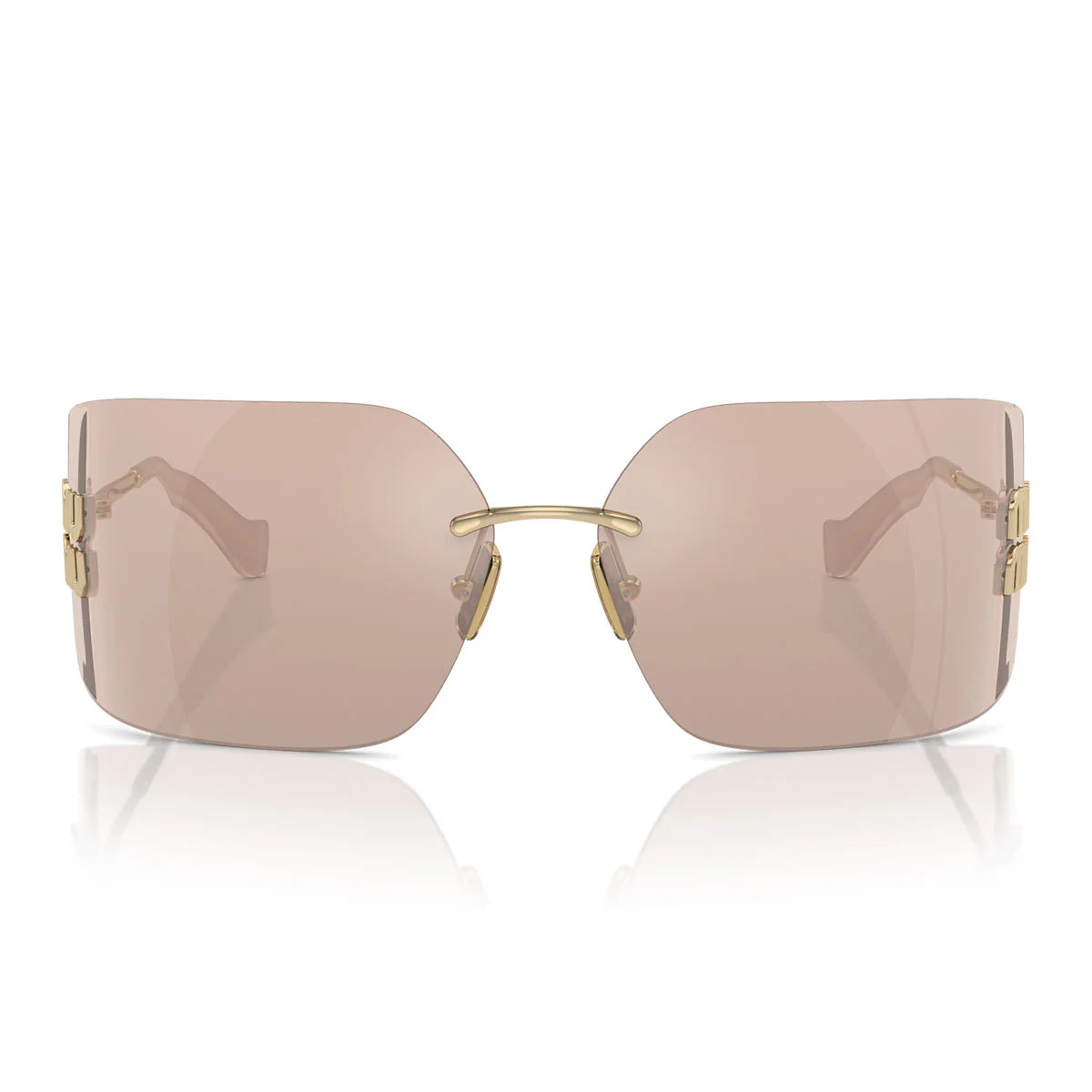 Miu Miu Sunglasses Mu54 Ys Zvn20 F Gold/Mirrored Pink Women