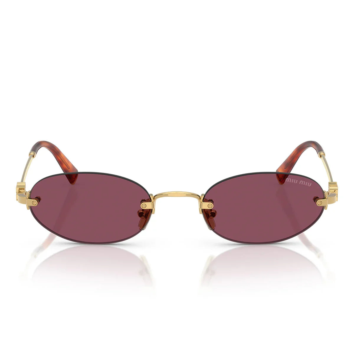 Miu Miu Sunglasses Mua54 S 5 Ak20 Y Gold/Dark Violet Women