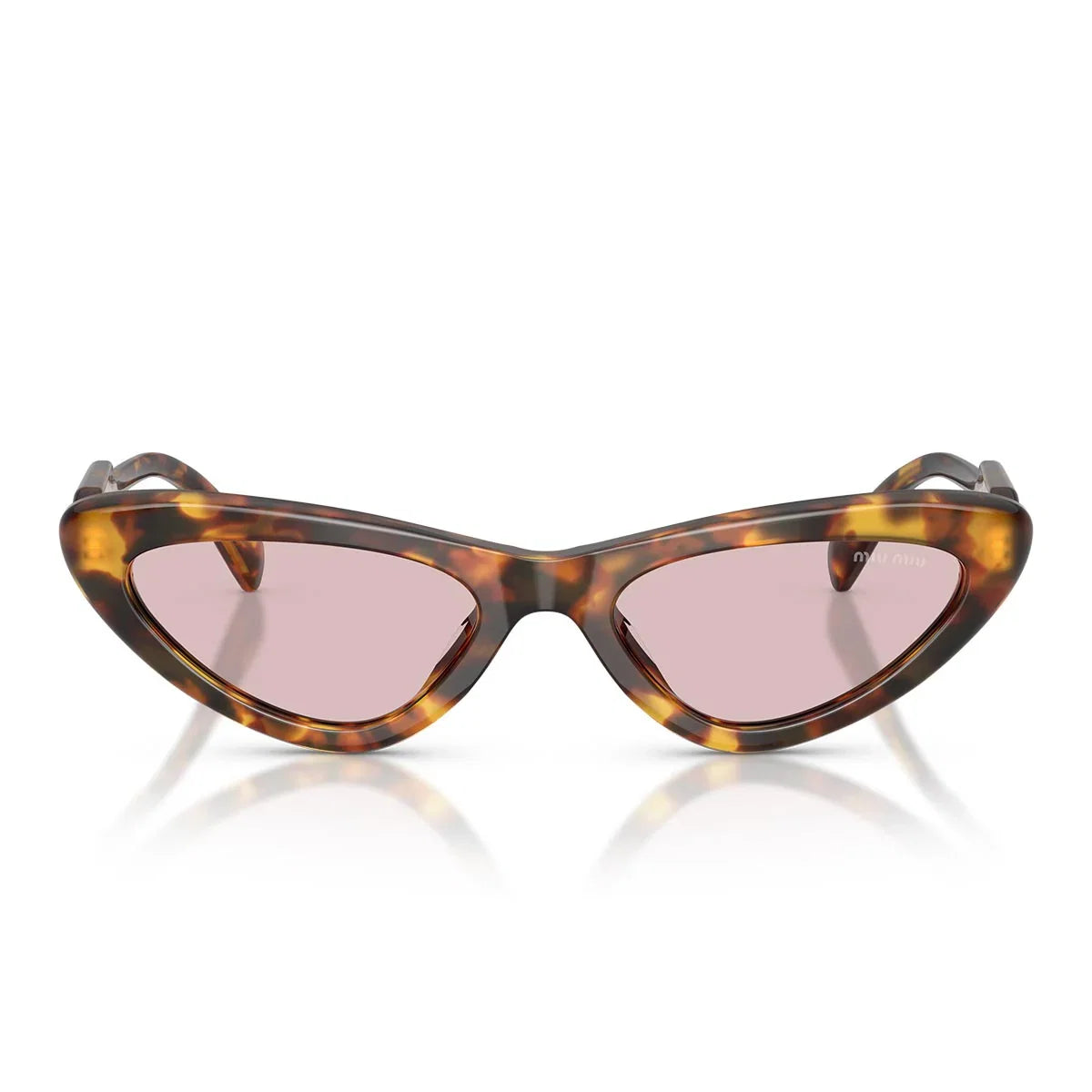 Miu Miu Sunglasses Mub11 Su 14 L4 I0 Honey Brown/Pink Women