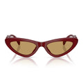Miu Miu Sunglasses Mub11 Su 21 I10 Y Burgundy Opal/Brown Women
