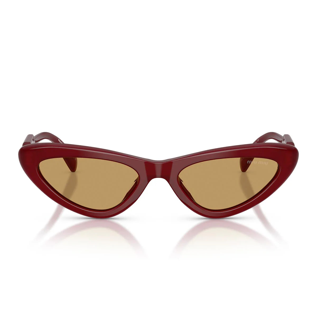 Miu Miu Sunglasses Mub11 Su 21 I10 Y Burgundy Opal/Brown Women