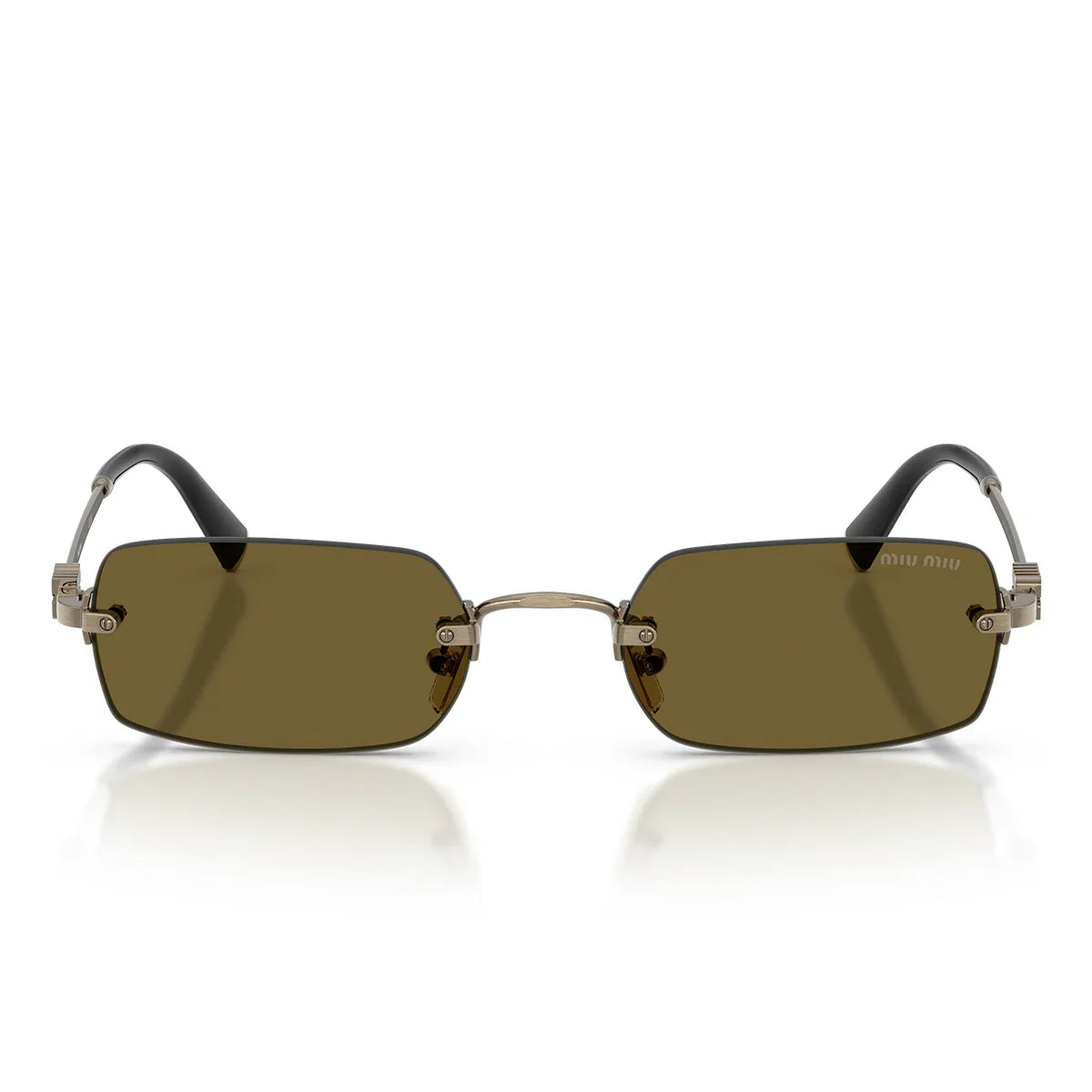 Miu Miu Sunglasses Mub50 S 26 C09 Z Gold/Dark Brown Women