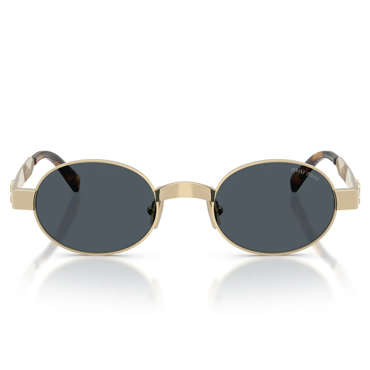 Miu Miu Sunglasses Mub51 S Zvn70 B Pale Gold/Dark Grey Women