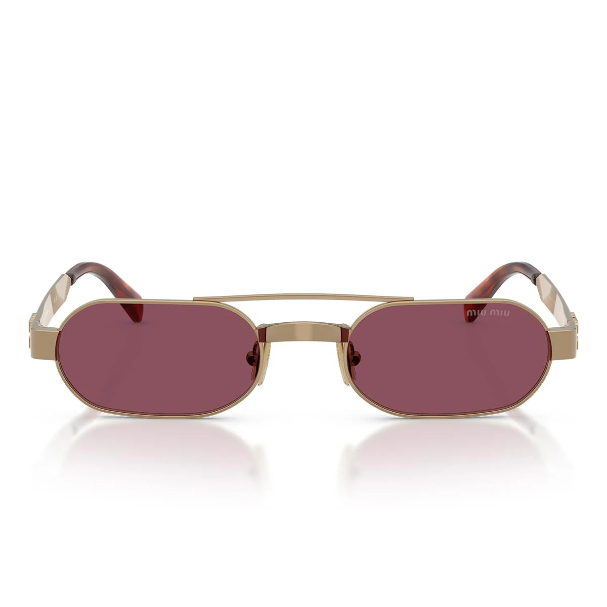 Miu Miu Sunglasses Mub52 S 7 Oe30 Y Brass/Dark Violet Women