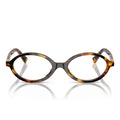 Miu Miu Prescription Glasses Mu01 Xv Vau1 O1 Honey Brown/Transparent Women