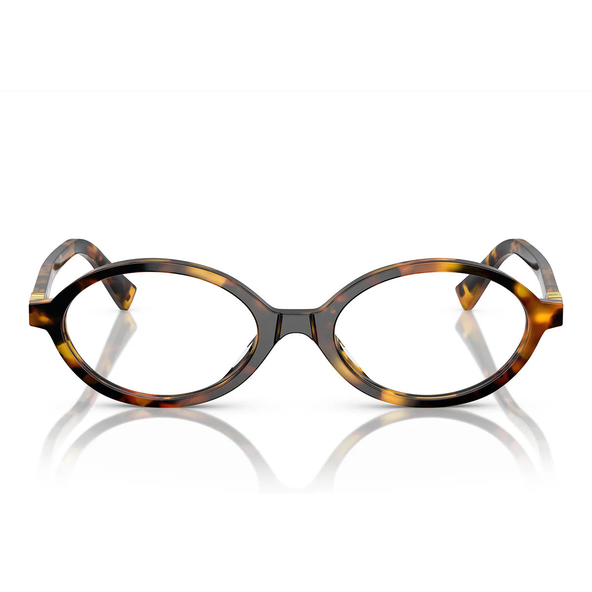 Miu Miu Prescription Glasses Mu01 Xv Vau1 O1 Honey Brown/Transparent Women
