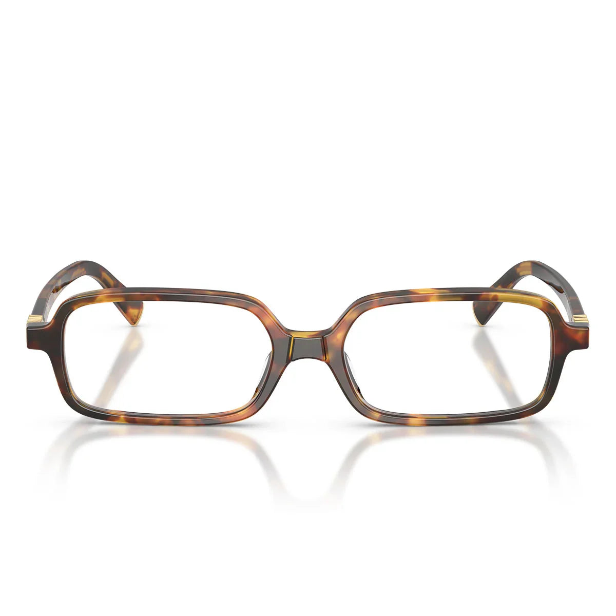 Miu Miu Prescription Glasses Mu01 Yv 14 L1 O1 Honey Brown/Transparent Women