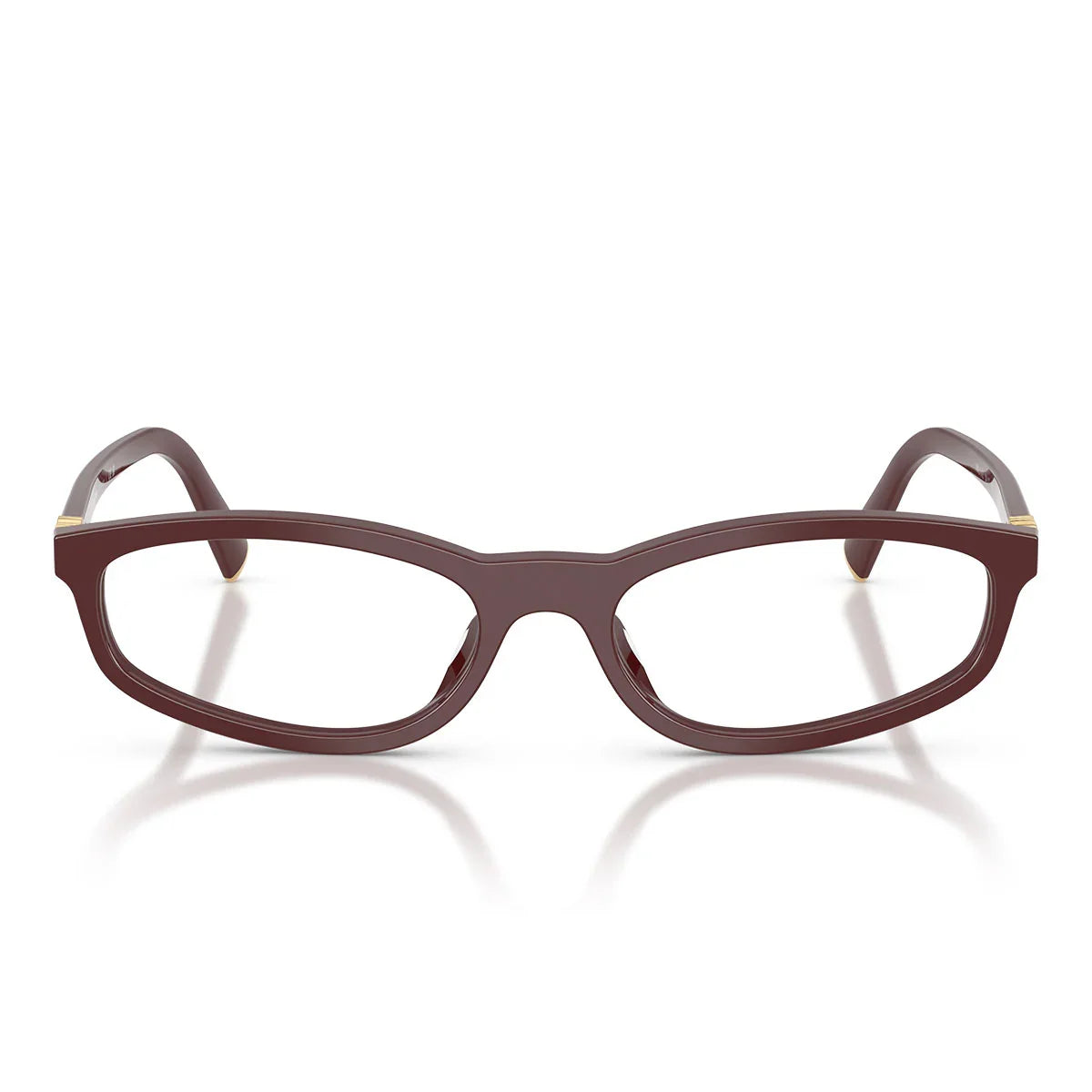 Miu Miu Prescription Glasses Mu01 Zv 26 L1 O1 Crimson/Transparent Women