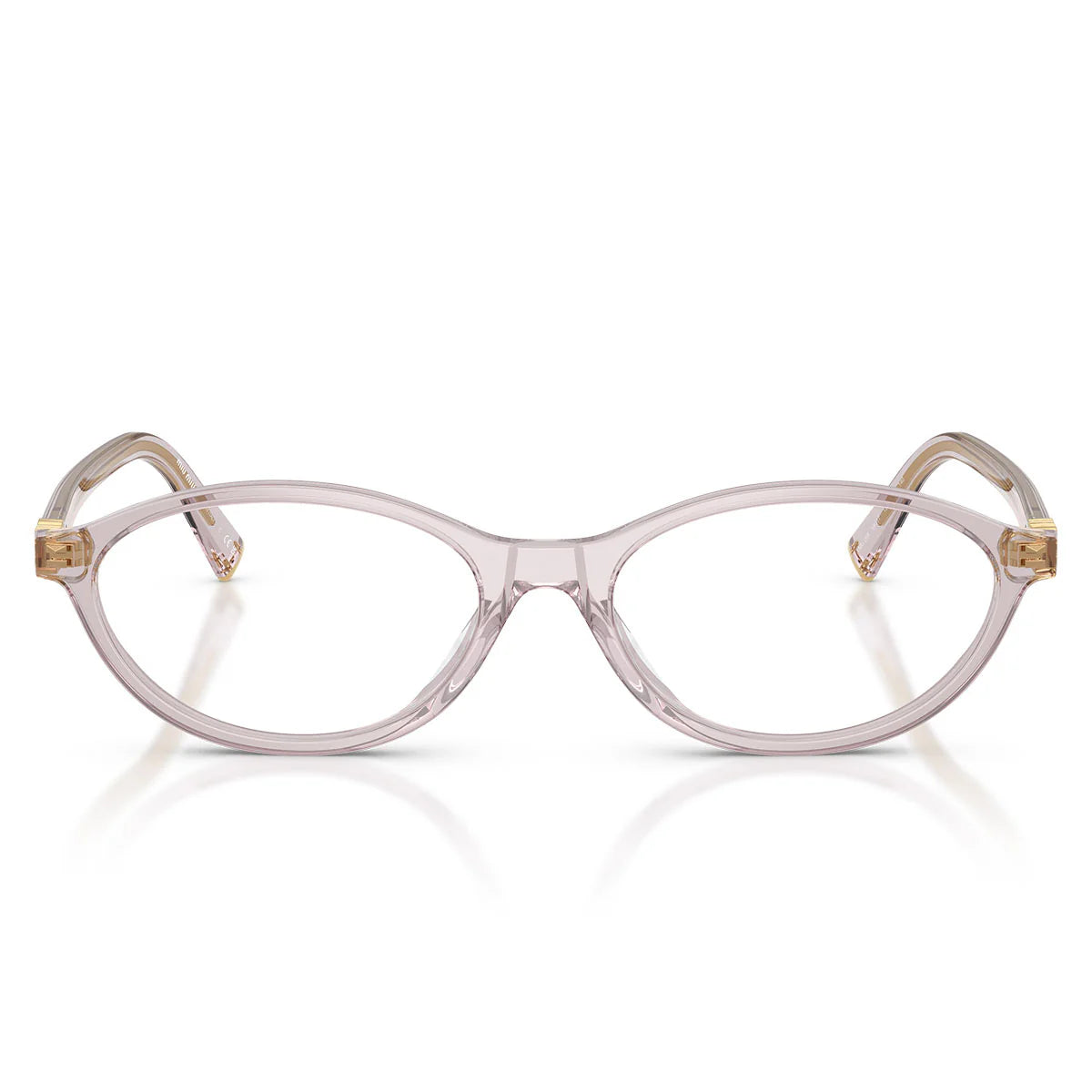 Miu Miu Prescription Glasses Mu09 Xv 12 W1 O1 Mauve Transparent/Transparent Women