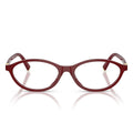 Miu Miu Prescription Glasses Mu09 Xv 21 I1 O1 Burgundy Opaline/Transparent Women