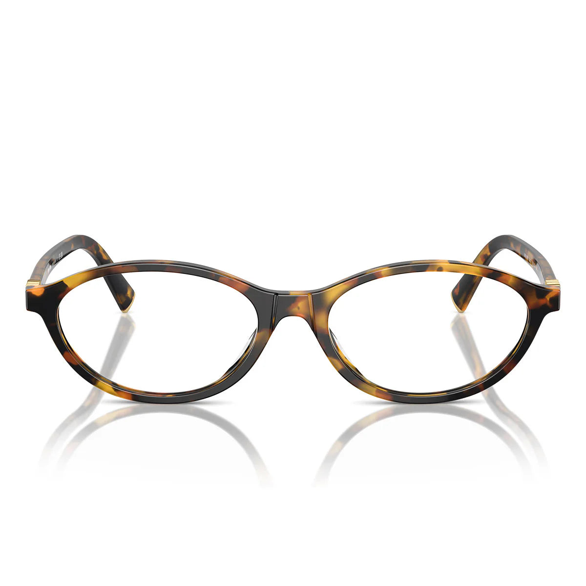 Miu Miu Prescription Glasses Mu09 Xv Vau1 O1 Honey Brown/Transparent Women