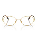 Miu Miu Eyeglasses Mu50 Zv 5 Ak1 O1 Gold/Transparent Women