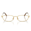 Miu Miu Eyeglasses Mu52 Zv 5 Ak1 O1 Gold/Transparent Women