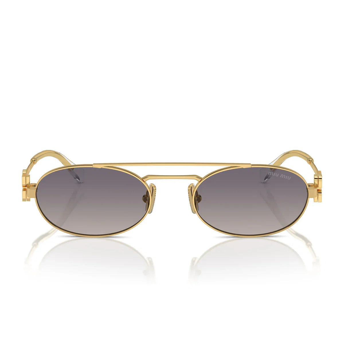 Miu Miu Sunglasses Mu54 Zs 5 Ak30 C Gold/Mirror Grey Women