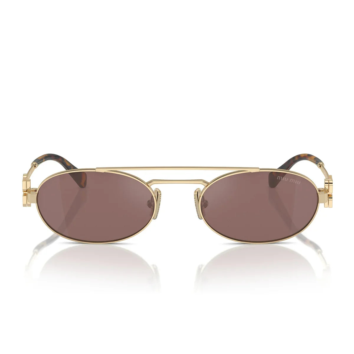 Miu Miu Sunglasses Mu54 Zs Zvn70 D Gold/Brown Women