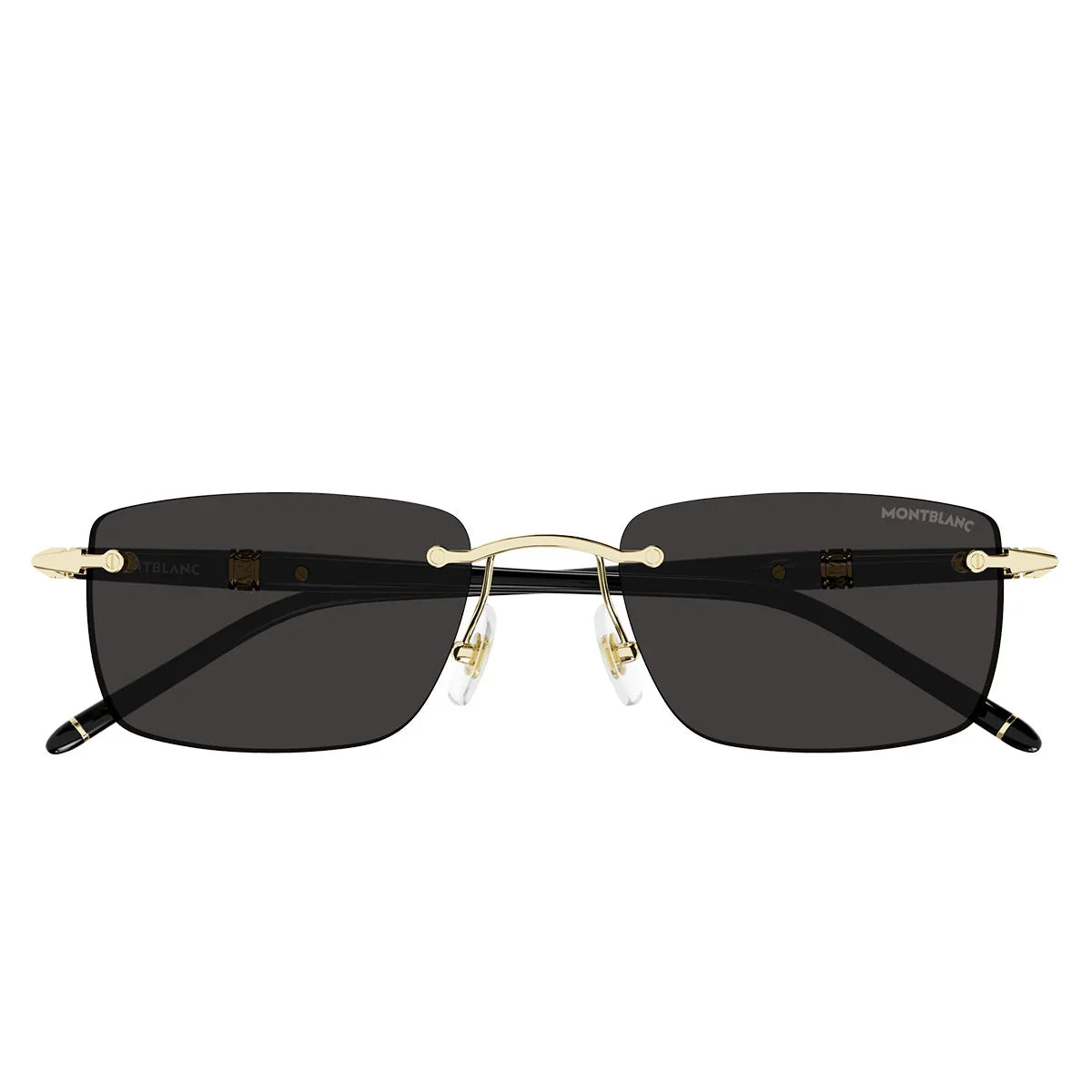 Montblanc Sunglasses Mb0344 S 001 Black/Gray Men