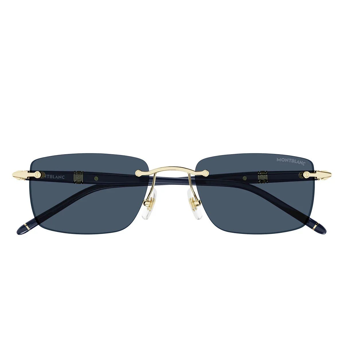 Montblanc Sunglasses Mb0344 S 003 Gold/Blue Men