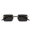 Montblanc Sunglasses Mb0482 S 001 Gold/Grey Men