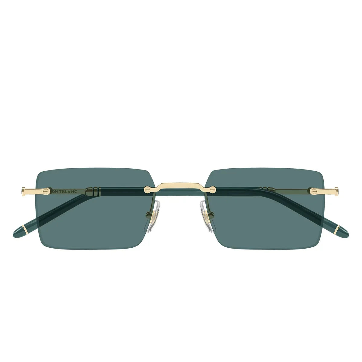 Montblanc Sunglasses Mb0482 S 004 Gold/Green Men