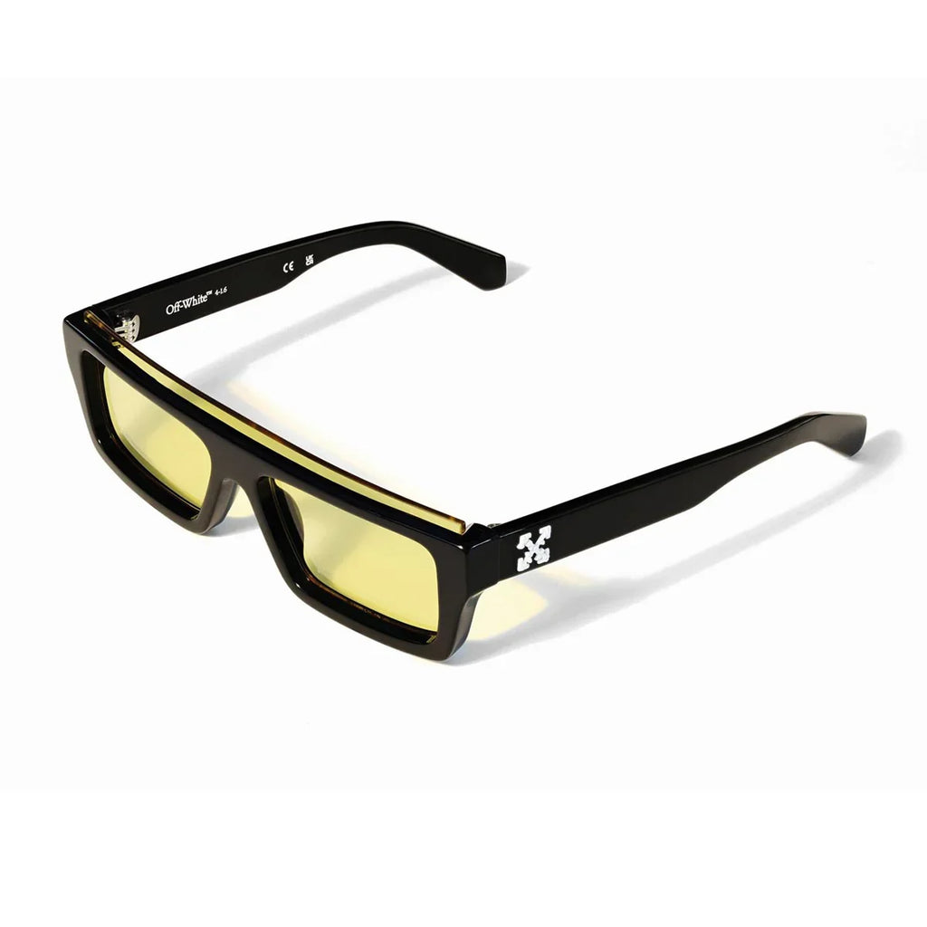 Off White Sunglasses Ow1048 1018 Elisabeth S Black/Yellow Unisex