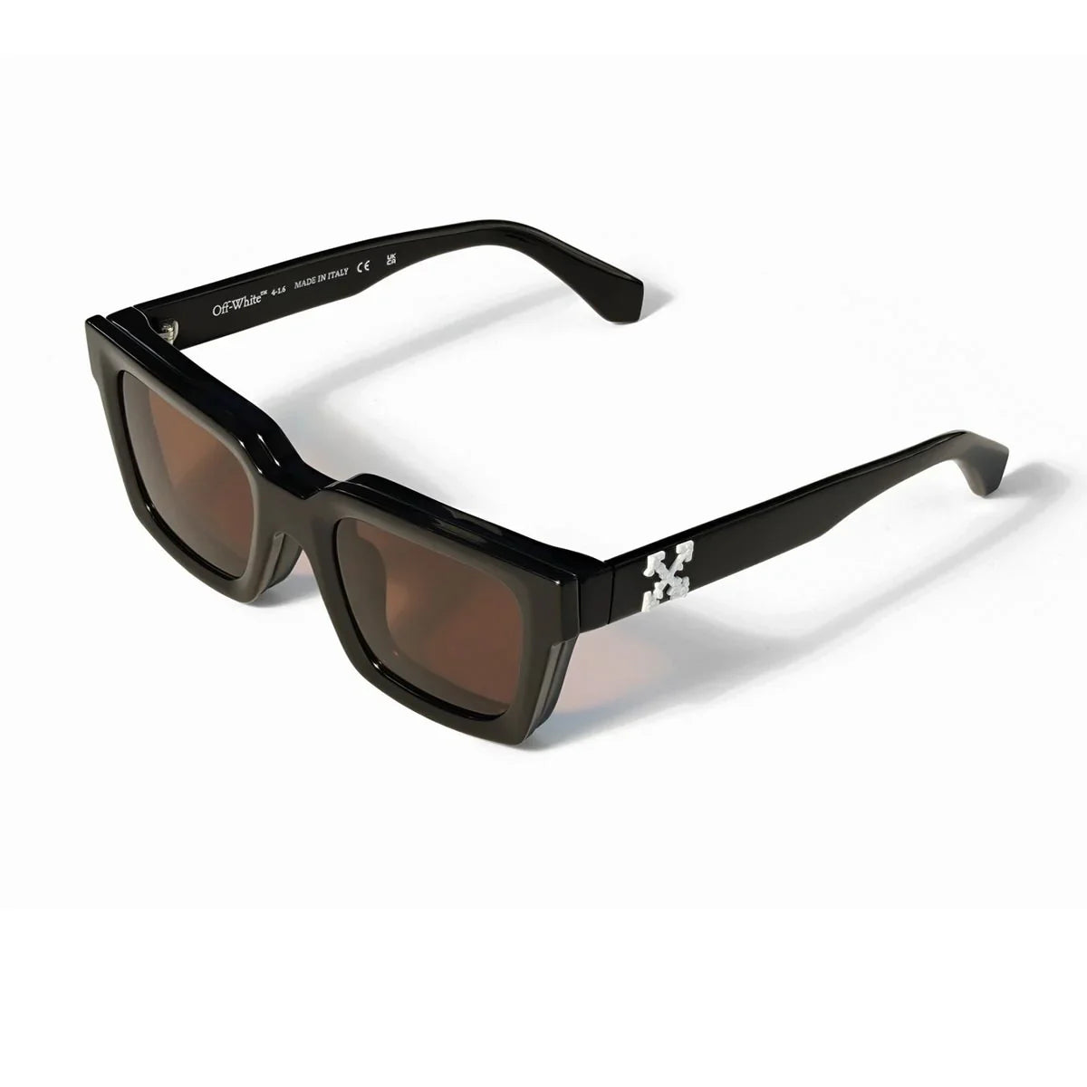 Off White Eyeglasses Ow9000 1064 P Black/Transparent With Brown Clip Unisex