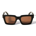 Off White Eyeglasses Ow9000 1064 P Black/Transparent With Brown Clip Unisex