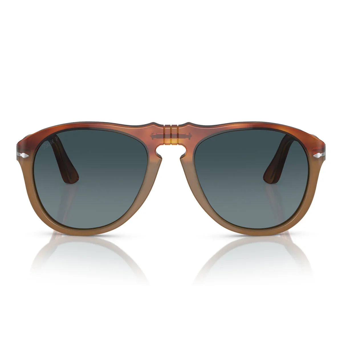 Persol Sunglasses Po0649 1025 S3 Brown/Blue Unisex