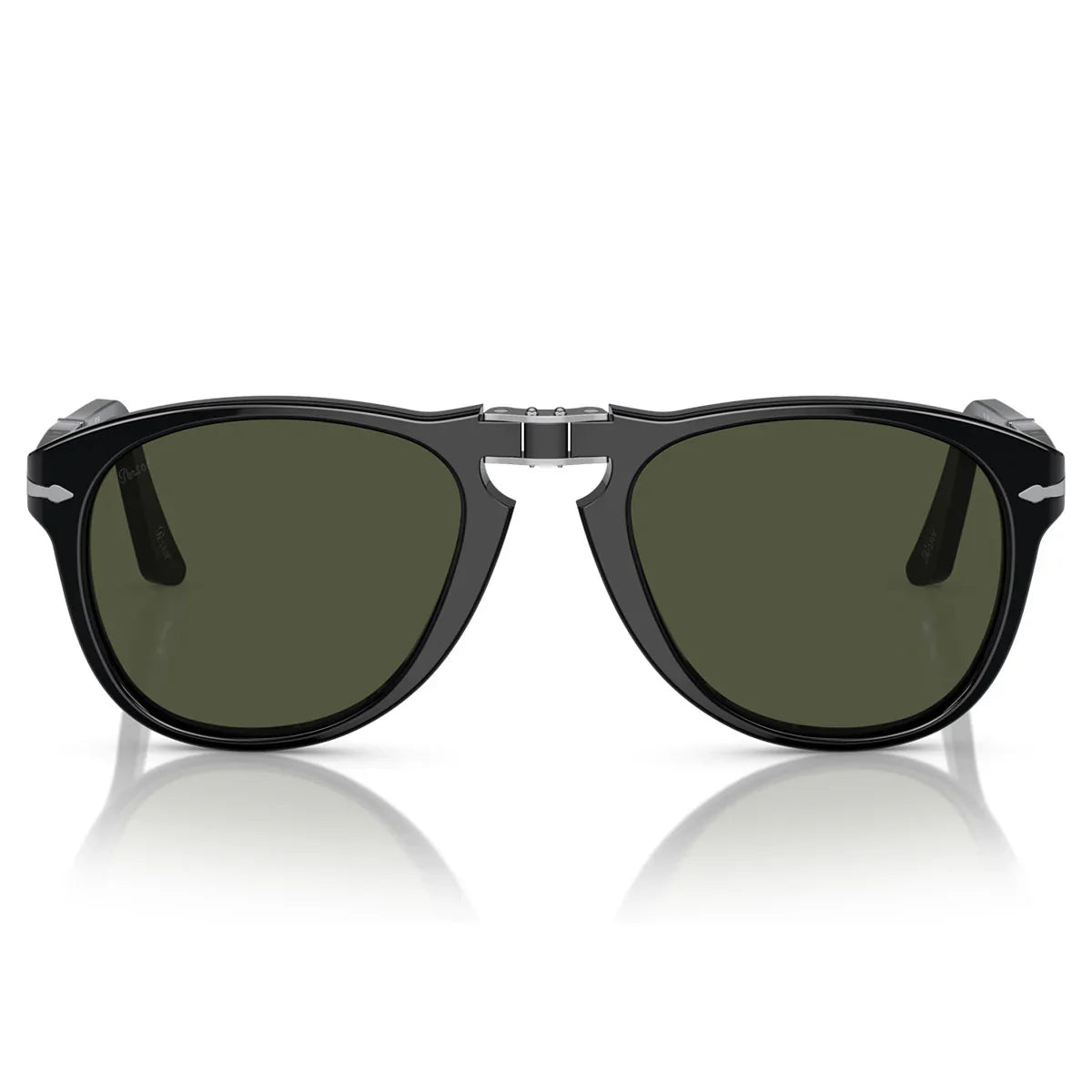 Persol Sunglasses Po0714 95/31 Folding Black/Green Unisex