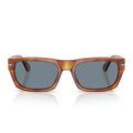 Persol Sunglasses Po3398 S 96/56 Terra Di Siena/Blue Unisex