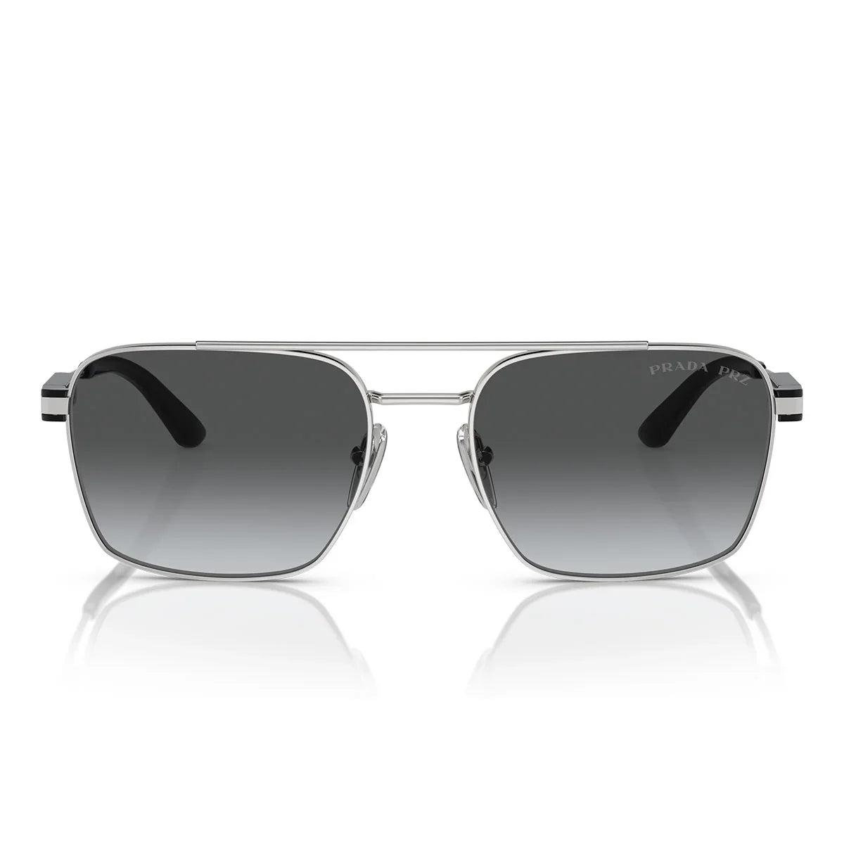 Prada Sunglasses Pr67 Zs 1 Bc5 W1 Silver/Smoky Grey Unisex Polarized