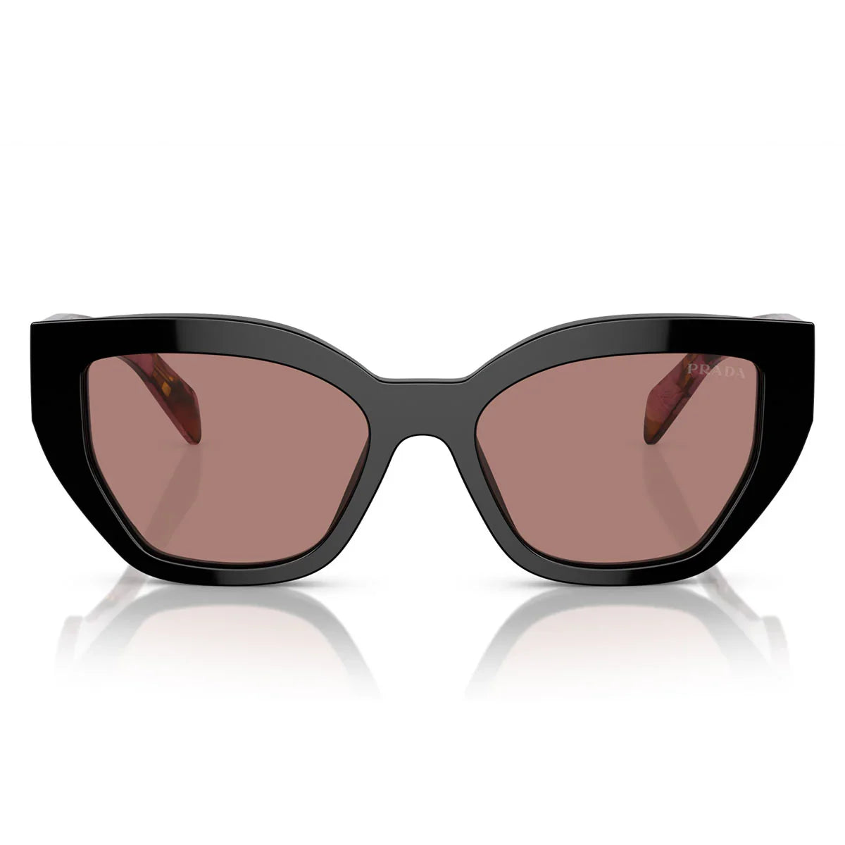 Prada Sunglasses Pra09 S 12 O10 D Black/Light Brown Unisex