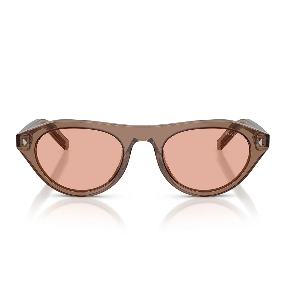 Prada Sunglasses Prb15 S 28 I50 W Transparent Clay/Pink Women