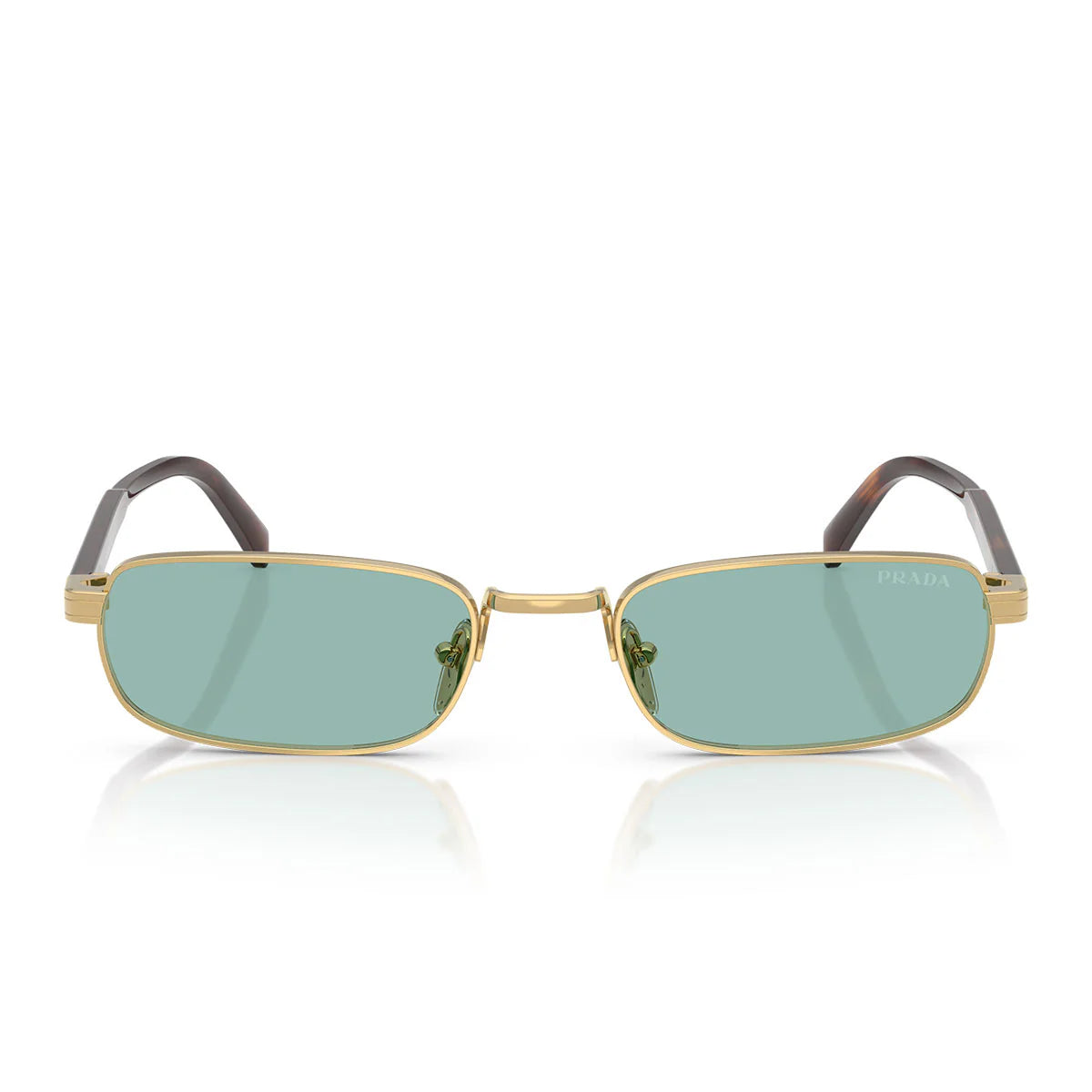 Prada Sunglasses Prb54 S 5 Ak40 K Gold/Petrol Green Unisex