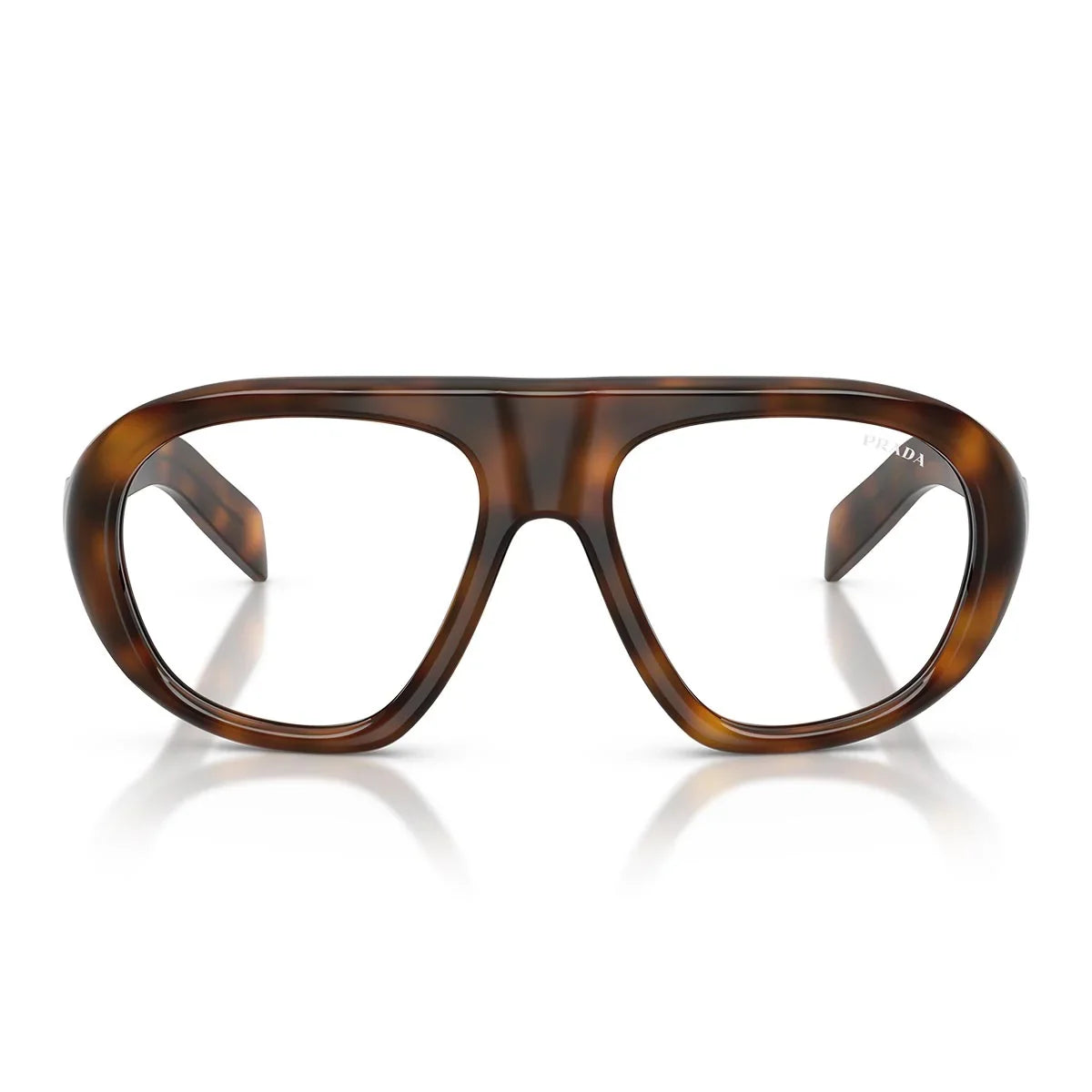 Prada Sunglasses Prc05 S 20 D08 N Juniper Tortoise/Transparent With Blue Light Filter Women
