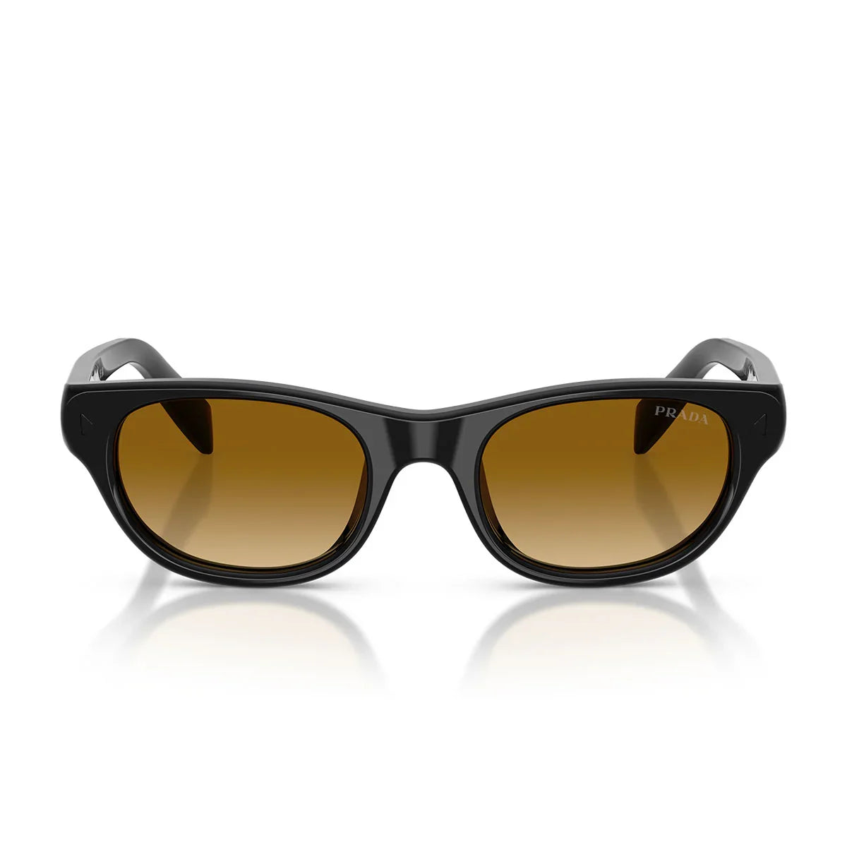 Prada Sunglasses Prc08 S 16 K10 X Black/Yellow Smoky Light Brown Women
