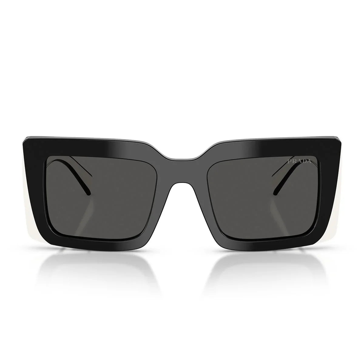 Prada Sunglasses Prd01 S 20 G08 Z Black White/Dark Grey Women
