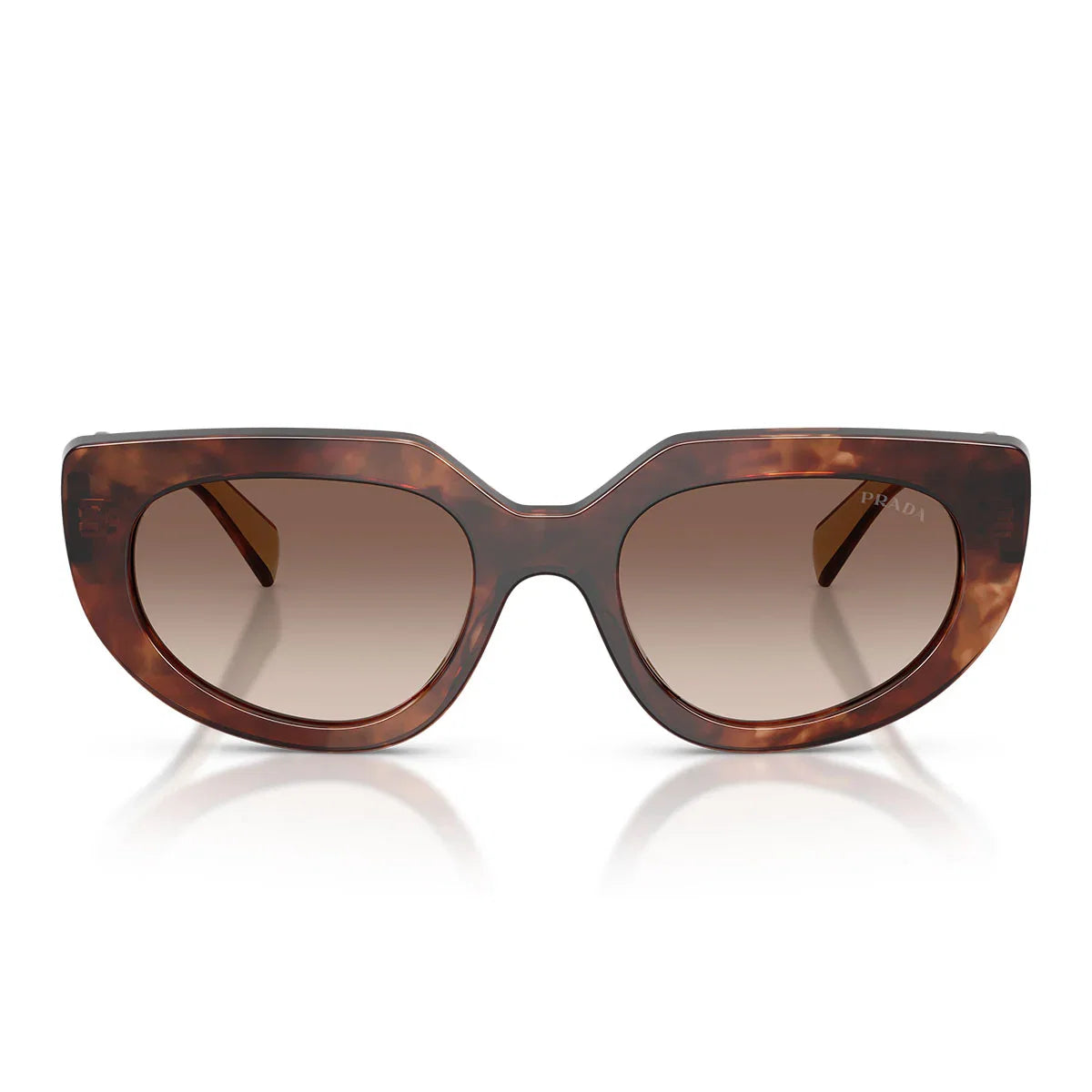 Prada Sunglasses Prd02 S 00 K10 S Caramel Tortoise/Smoky Brown Women