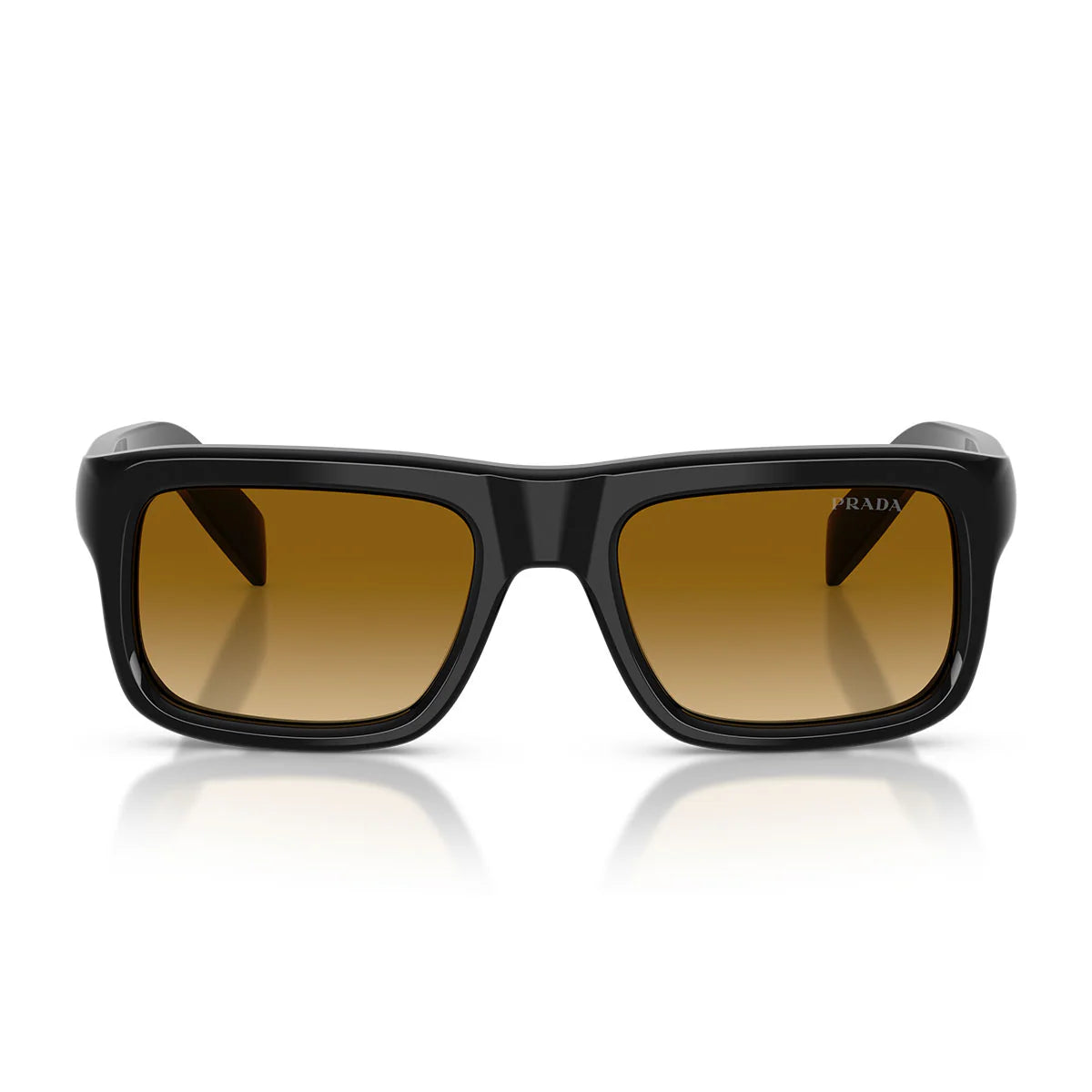 Prada Sunglasses Prd11 S 16 K10 X Black/Yellow Smoky Light Brown Men