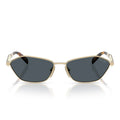 Prada Sunglasses Prd50 S Zvn70 B Pale Gold/Dark Gray Women