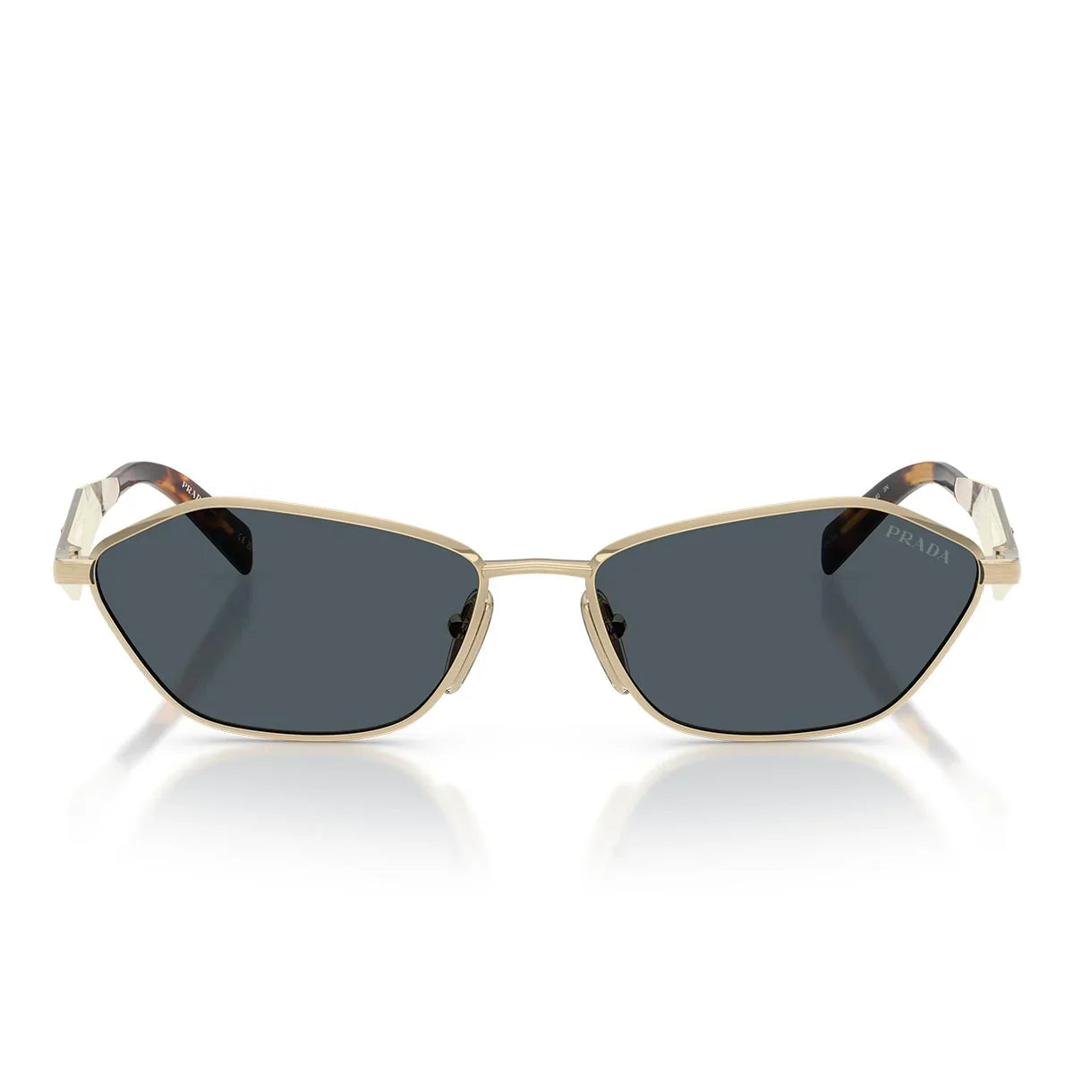 Prada Sunglasses Prd50 S Zvn70 B Pale Gold/Dark Gray Women